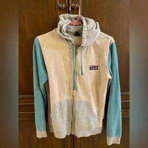 Colorblock Hoodie with Logo Patch